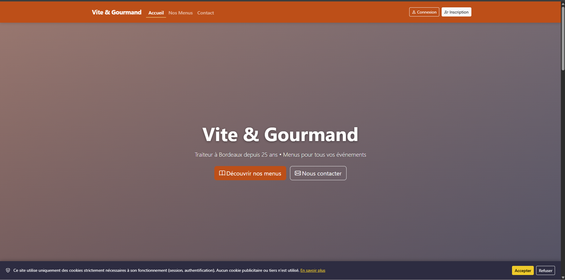 Vite & Gourmand app